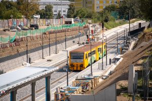 Obnovený železniční provoz ve stanici Kladno-město. Foto: PID