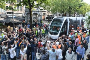 Zahájení provozu tramvají v Lutychu. Foto: Ville de Liege