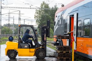 Zkušební provoz elektrické jednotky pro estonské dráhy. Foto:  Aron Urb/Elron