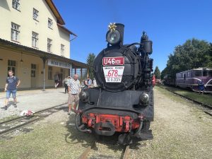 Lokomotiva U46.101 byla vyrobena v roce 1955 v Polsku, proto má přezdívku polka. Autor: Zdopravy.cz/Jan Šindelář