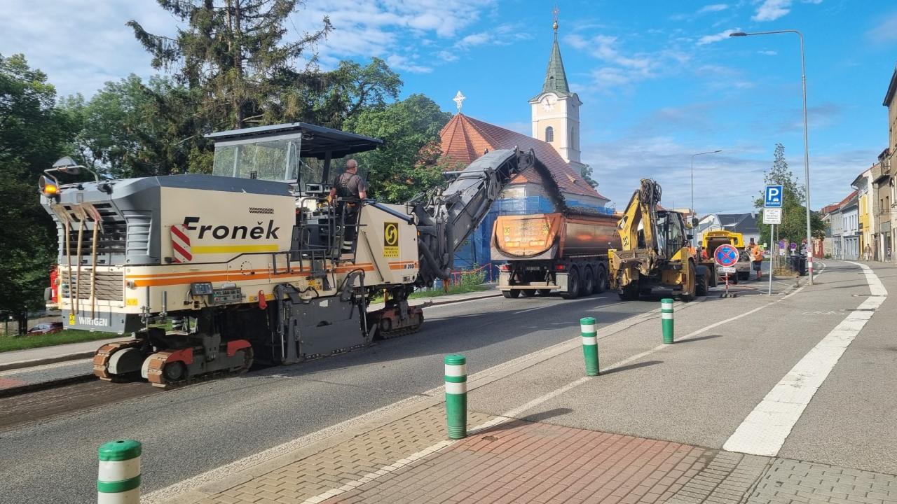 Oprava Plzeňské ulice v Berouně. Foto: Městský úřad v Berouně