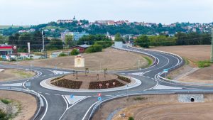 Nová okružní křižovatka u Benátek nad Jizerou. Foto: FB Benátky nad Jizerou