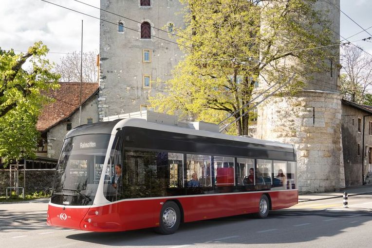 Nový dvanáctimetrový trolejbus pro Biel. Foto: Carrosserie HESS