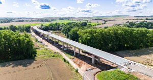 Obchvat Jaroměře, stav na počátku srpna 2024. Foto: Metrostav Infrastructure