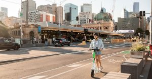 Koloběžky Lime v Melbourne. Foto: City of Melbourne