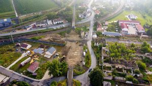 Oprava trati Lovosice - Litoměřice po prudkých deštích. Foto: Chládek & Tintěra