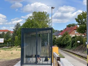 Nový přístřešek SMART zastávky Louny střed. Foto: Město Louny