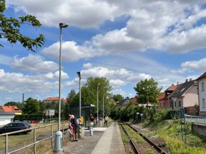 Nový přístřešek SMART zastávky Louny střed. Foto: Město Louny