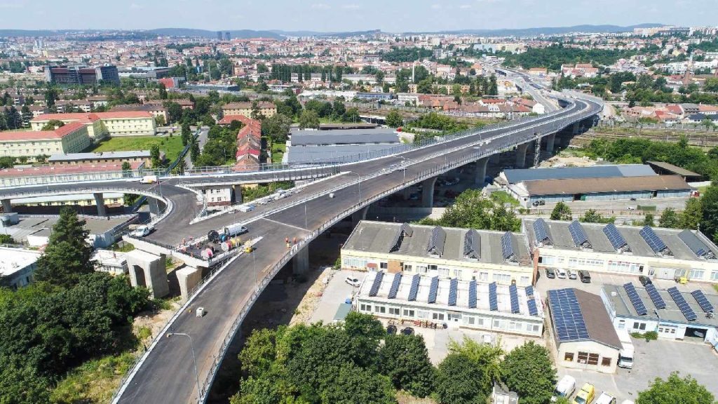 Stavba Velkého městského okruhu Tomkovo náměstí - Rokytova. Foto: ŘSD