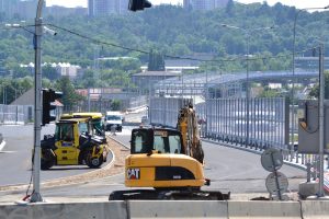 Stavba Velkého městského okruhu Tomkovo náměstí - Rokytova. Foto: ŘSD