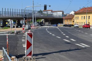 Stavba Velkého městského okruhu Tomkovo náměstí - Rokytova. Foto: ŘSD