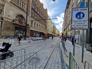 Návrat tramvají na Václavské náměstí po rekonstrukci tratě. Foto: Zdopravy.cz / Jan Nevyhoštěný