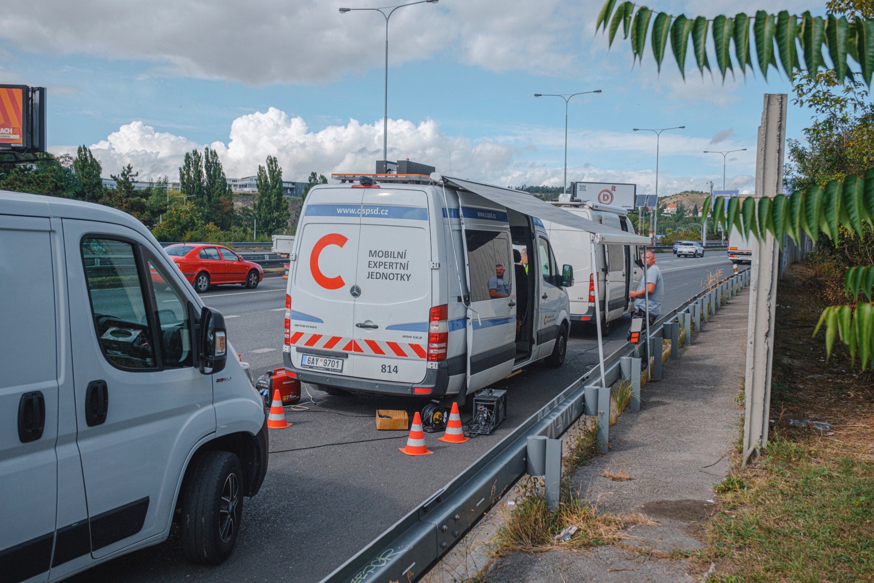 Mobilní stanice měření emisí. Foto: MHMP