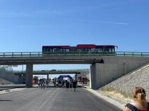 Mimoúrovňová křižovatka Pohůrka u jižního portálu stejnojmenného tunelu. Autor: Zdopravy.cz/Jan Šindelář