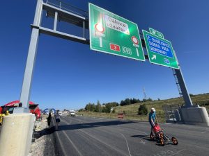 Značení je proměnlivé, zákaz bude platit během údržby tunelu. Autor: Zdopravy.cz/Jan Šindelář