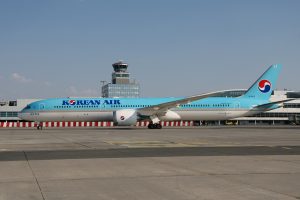 Premiéra Boeingu 787-10 Dreamliner společnosti Korean Air v Praze. Foto: Letiště Praha