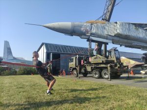 Přeprava letounu Mig-23 z Prahy do Č. Budějovic. Autor: Soukromá letecká sbírka Libořezy