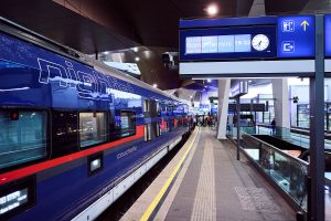 První jízda vlaku Nightjet NG z Vídně do Říma. Foto: Marek Knopp / ÖBB