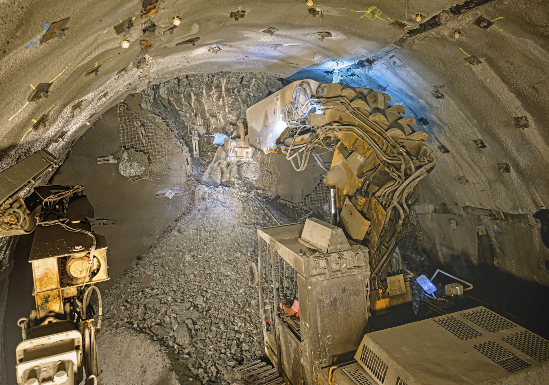 První prorážka tunelu Semmering na dolnorakouské straně (září 2024). Foto: ÖBB/Ebner