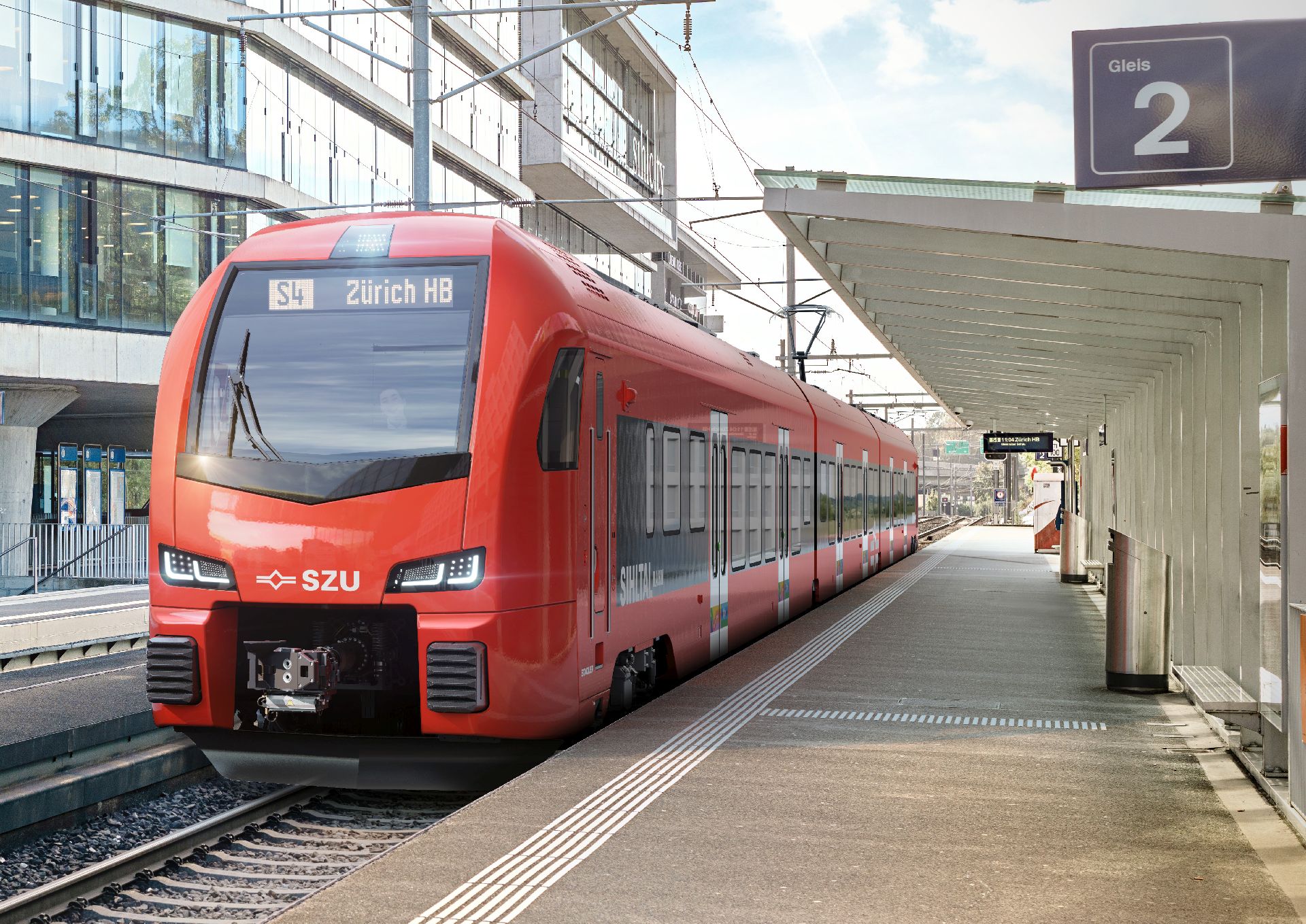 Stadler Flirt pro Sihltal Zürich Uetliberg Bahn (SZU). Foto: SZU