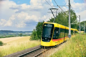 Tramvaj Stadler TINA v Basileji. Foto: BLT