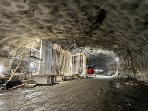 Budování tunelu Skärholmen u Stockholmu. Foto: Subterra