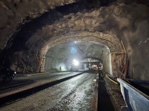 Budování tunelu Skärholmen u Stockholmu. Foto: Subterra