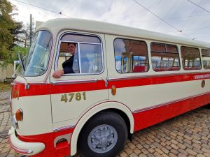 Zrekonstruovaný autobus Škoda 706 RTO pro pražskou retro linku. Foto: Zdopravy.cz / Jan Nevyhoštěný 