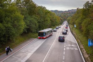 Nový buspruh mezi Petrovicemi a Jižním Městem. Foto: Ropid