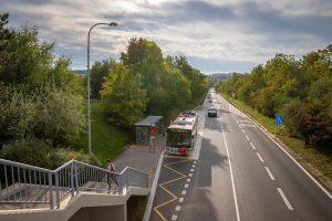 Nový buspruh mezi Petrovicemi a Jižním Městem. Foto: Ropid