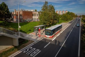 Nový buspruh mezi Petrovicemi a Jižním Městem. Foto: Ropid