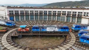 Siemens Vectron s polepem Vojtěcha Kryšpína. Foto: ČD Cargo