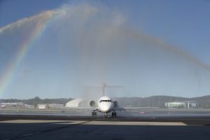 Poslední let Boeingu 717 v barvách Qantas. Foto: Qantas