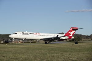 Poslední let Boeingu 717 v barvách Qantas. Foto: Qantas