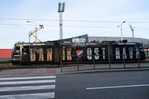 Tramvaj propagující FC Baník Ostrava.
Zdroj: FC Baník Ostrava