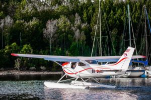 Testování hydroplánu na Orlíku. Foto: Aeropilot, s.r.o.