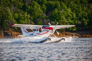 Testování hydroplánu na Orlíku. Foto: Aeropilot, s.r.o.