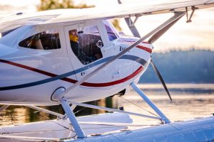 Testování hydroplánu na Orlíku. Foto: Aeropilot, s.r.o.