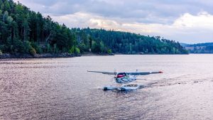 Testování hydroplánu na Orlíku. Foto: Aeropilot, s.r.o.