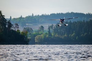 Testování hydroplánu na Orlíku. Foto: Aeropilot, s.r.o.