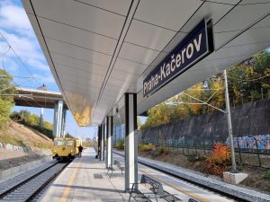 Slavnostní otevření zastávky Praha-Kačerov. Foto: Zdopravy.cz / Jan Nevyhoštěný