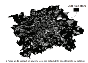 Parkovací místa v Praze. Zdroj: Peter Bednár, JCA