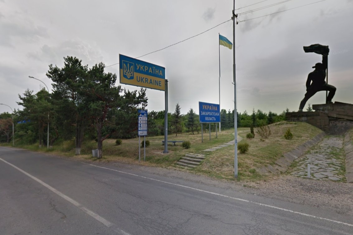 Hraniční přechod Užhorod. Zdroj: Google Street View