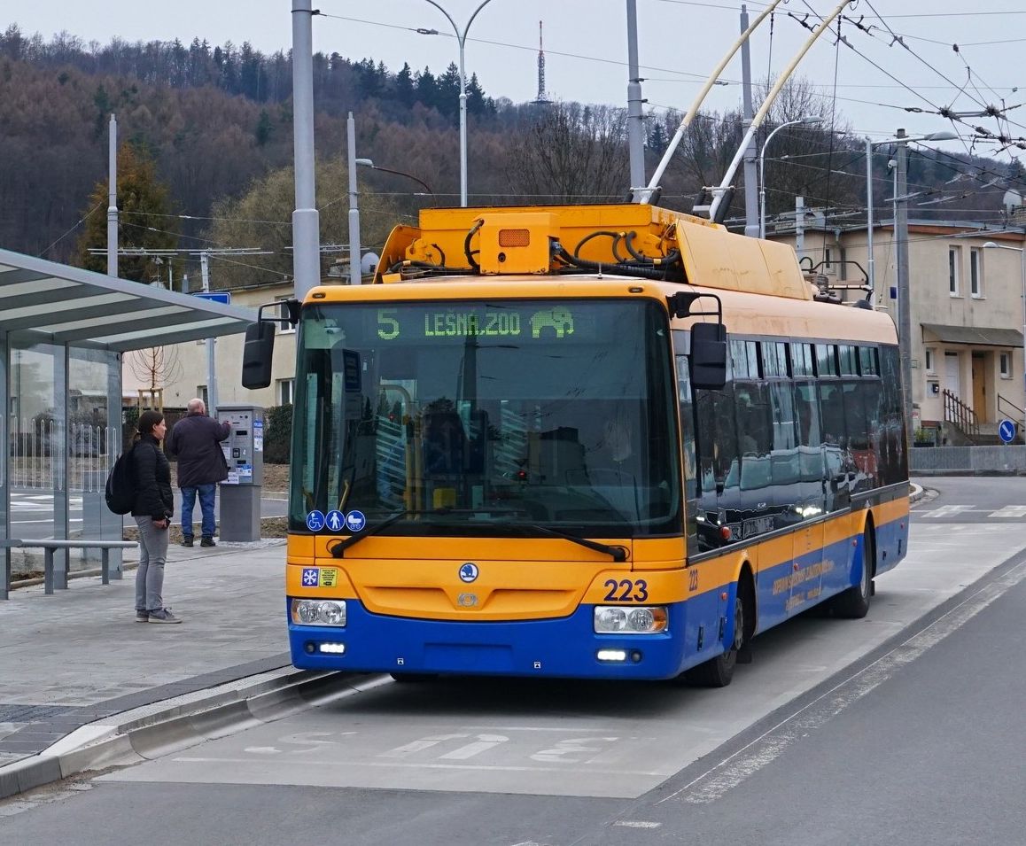 Trolejbus Škoda 30Tr ve Zlíně. Foto: DSZO