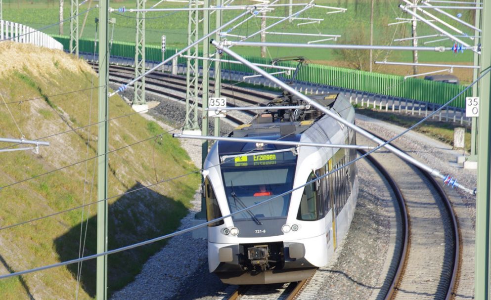 Modernizovaná část trati Hochrheinbahn. Foto: www.die-hochrheinbahn.com/