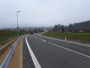 Dokončená část jihovýchodního obchvatu Jihlavy. Foto: Kraj Vysočina