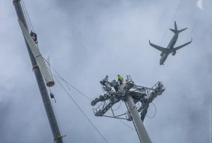 Stavba nové lanovky v Paříži. Foto: Île-de-France Mobilités