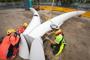 Stavba nové lanovky v Paříži. Foto: Île-de-France Mobilités