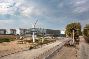 Stavba nové lanovky v Paříži. Foto: Île-de-France Mobilités