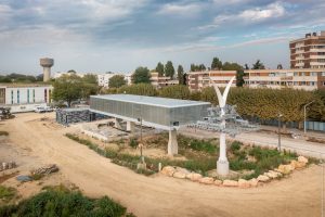 Stavba nové lanovky v Paříži. Foto: Île-de-France Mobilités